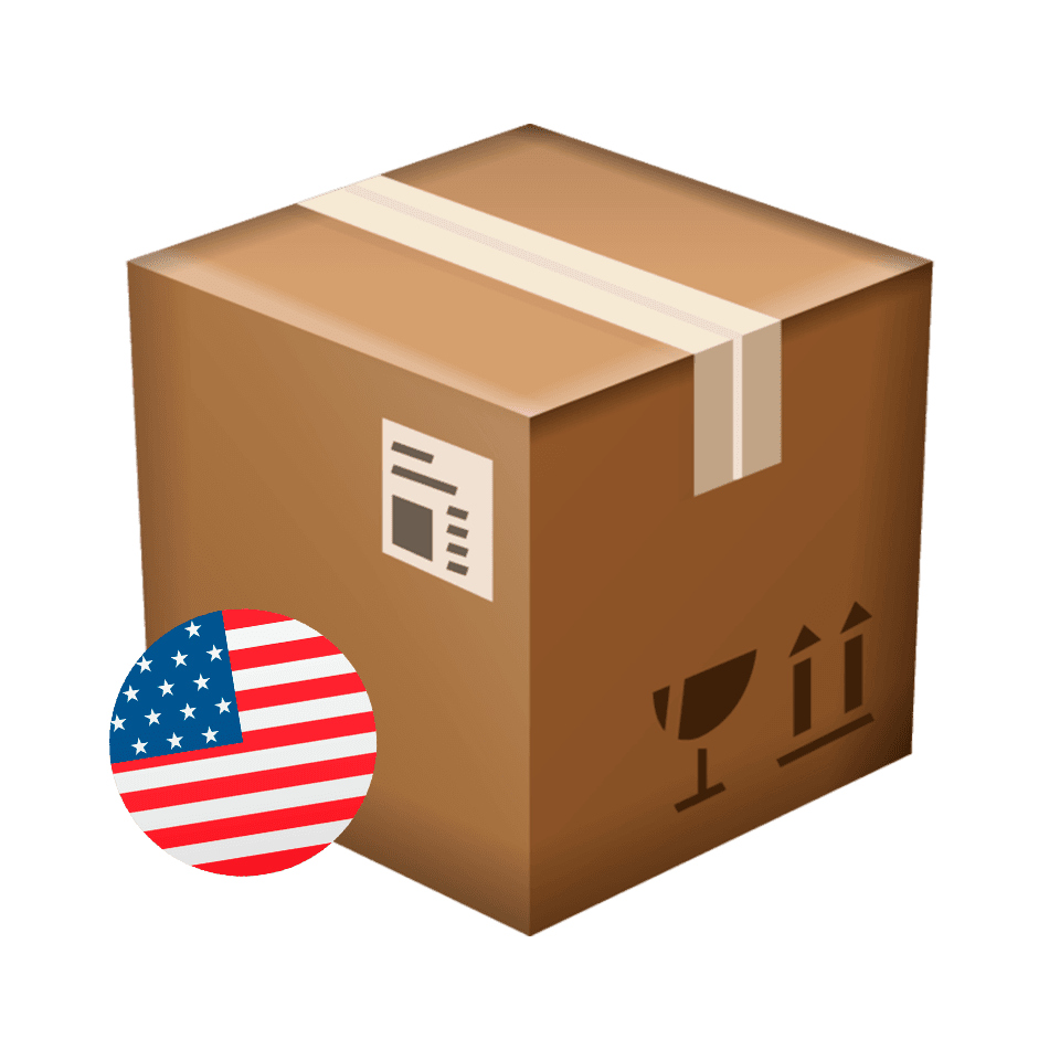 Caja enviada desde Estados Unidos
